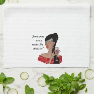 “Some Men Are A Recipe For Disaster!” Tea Towel