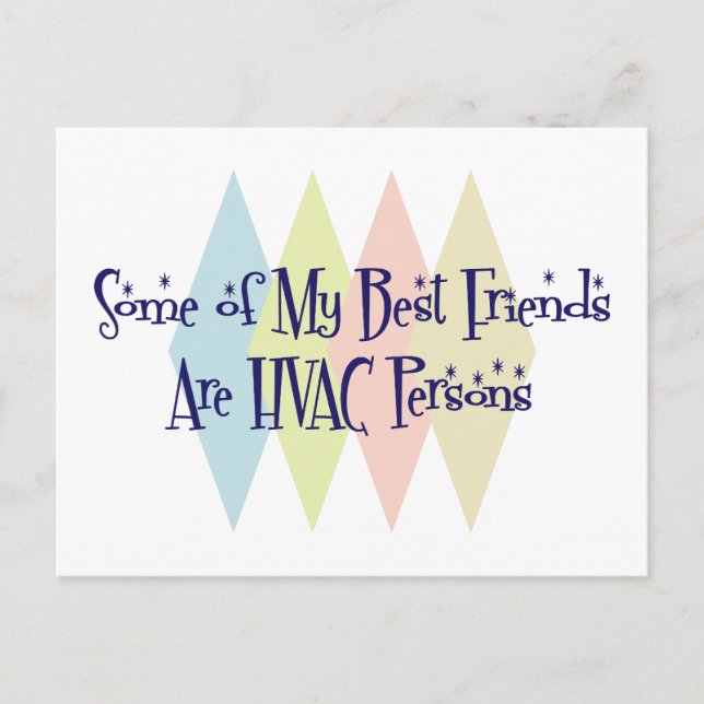 Some of My Best Friends Are HVAC Persons Postcard (Front)