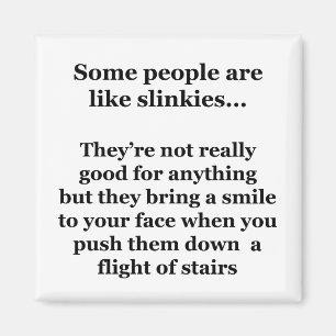 Some People Are Like Slinkies Magnet