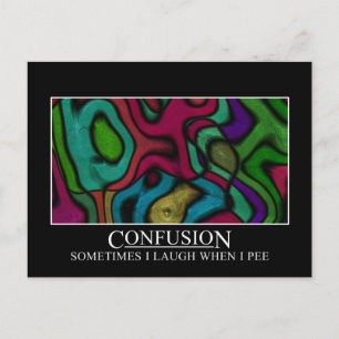 Some people are very easily confused postcard
