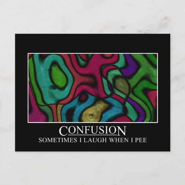 Some people are very easily confused postcard (Front)