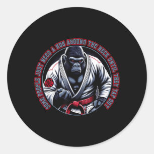 Some People Need A Hug - Brazilian Jiu Jitsu MMA Classic Round Sticker
