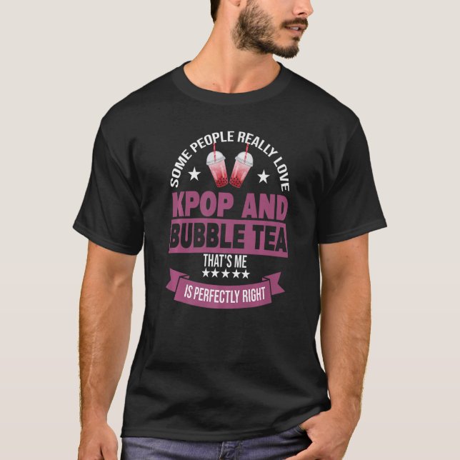 some people really love kpop and bubble tea Kpop m T-Shirt (Front)