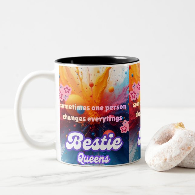 some person change eveything mug (With Donut)