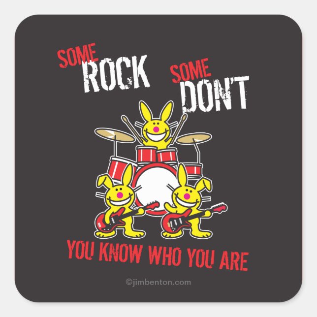 Some Rock Square Sticker (Front)