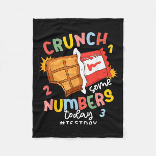 Some Rock The Number Today Teacher Test Day Fleece Blanket