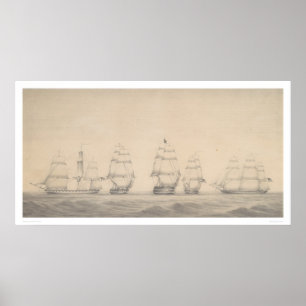Some Ships of the U.S. Pacific Squadron (1346) Poster