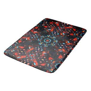 Some stones in burnt leather is what it looks like bath mat
