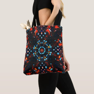 Some stones in burnt leather is what it looks like tote bag