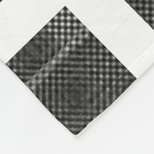 Some tartan of dark gray small and abstract chess fleece blanket