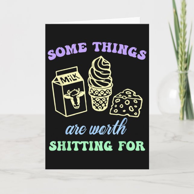 Some Things Are Worth Ting For Funny Apparel  Card (Front)
