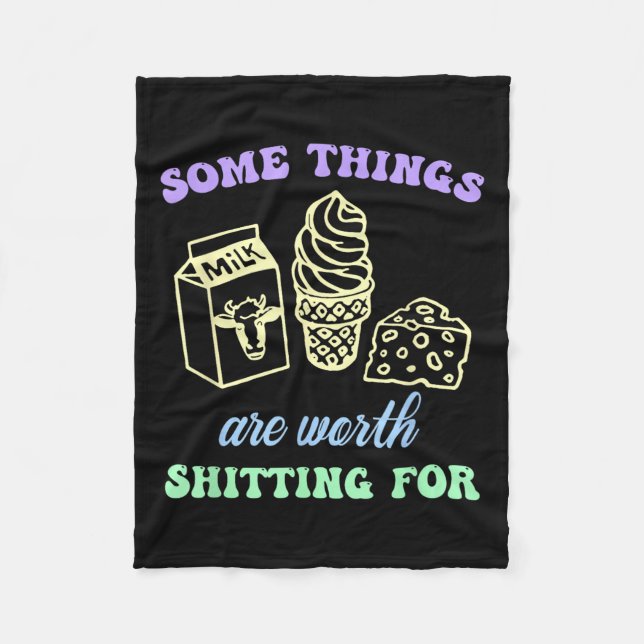Some Things Are Worth Ting For Funny Apparel  Fleece Blanket (Front)