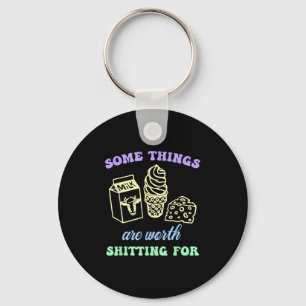 Some Things Are Worth Ting For Funny Apparel  Key Ring
