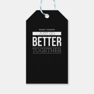 Some Things Just Go Better Together Vintage Style Gift Tags