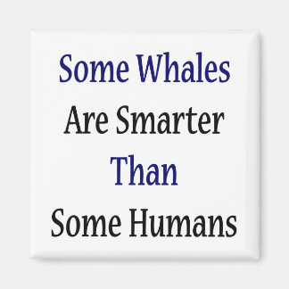 Some Whales Are Smarter Than Some Humans Magnet