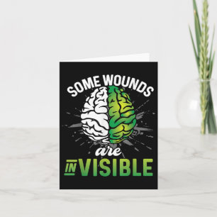 Some Wounds Are Invisible Mental Health Awareness Card