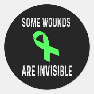 Some Wounds Are Invisible Mental Health Awareness Classic Round Sticker