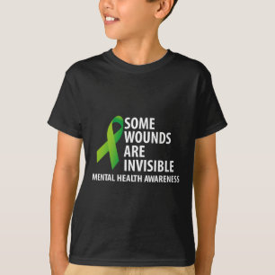 Some Wounds Are Invisible Mental Health Awareness  T-Shirt