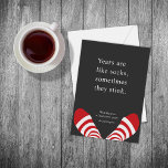 Some Years Stink  Holiday Card<br><div class="desc">Years are like socks. Sometimes they stink. Wishing you a fresh new year.</div>