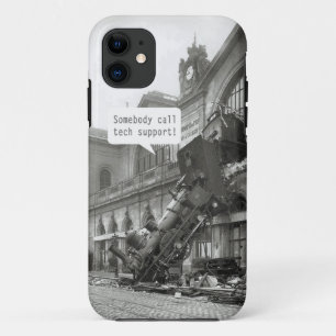 Somebody Call Tech Support Train Wreck iPhone 11 Case