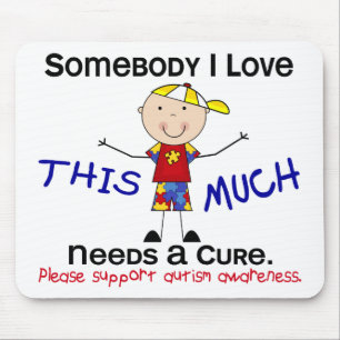 Somebody I Love - Autism (Boy) Mouse Mat