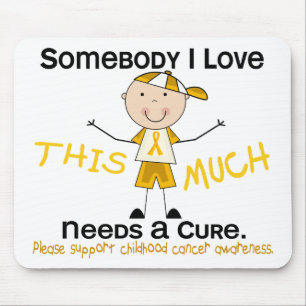 Somebody I Love - Childhood Cancer (Boy) Mouse Mat