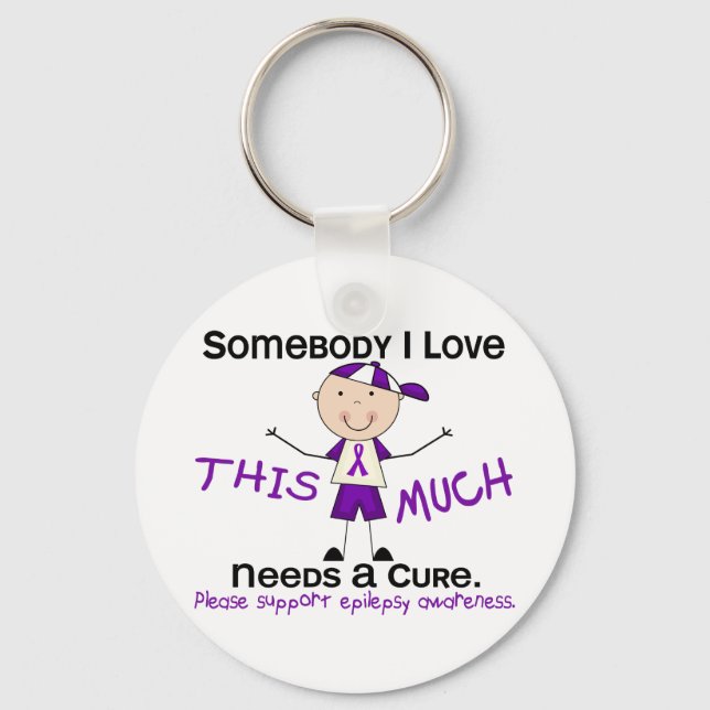 Somebody I Love - Epilepsy (Boy) Key Ring (Front)