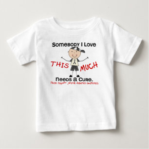 Somebody I Love - Juvenile Diabetes (Boy) Baby T-Shirt