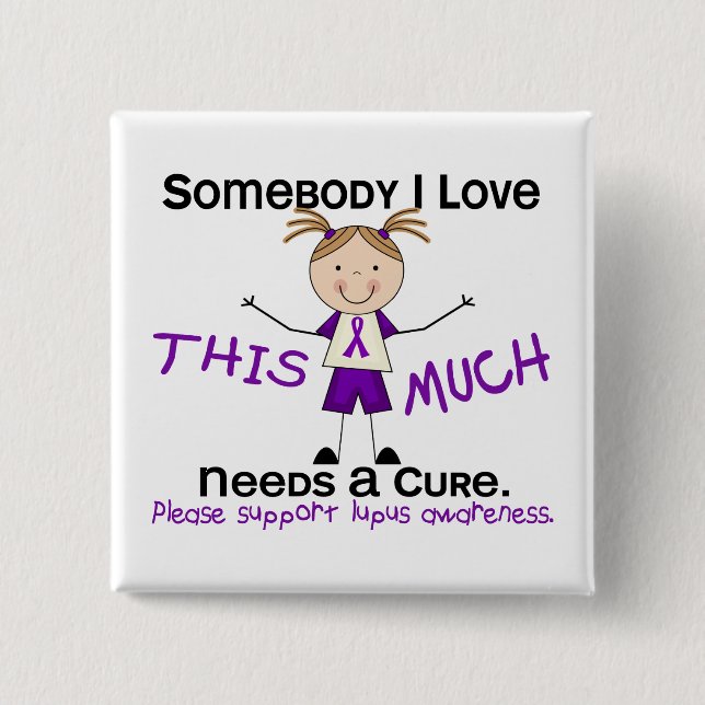 Somebody I Love - Lupus (Girl) 15 Cm Square Badge (Front)