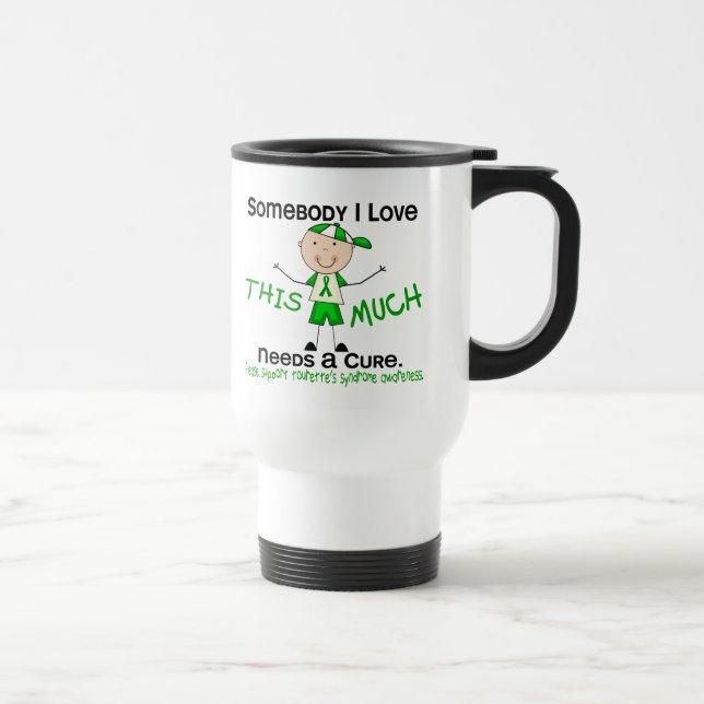 Somebody I Love - Tourettes Syndrome (Boy) Travel Mug (Right)
