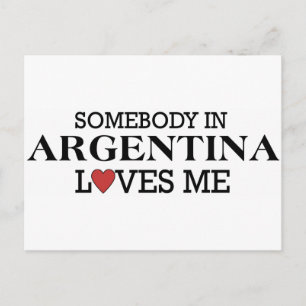 Somebody In Argentina Postcard