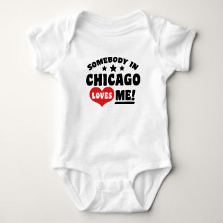 Somebody In Chicago Loves Me Pacifier Baby Bodysuit