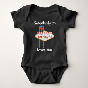 Somebody in Las Vegas Loves Me Baby Bodysuit