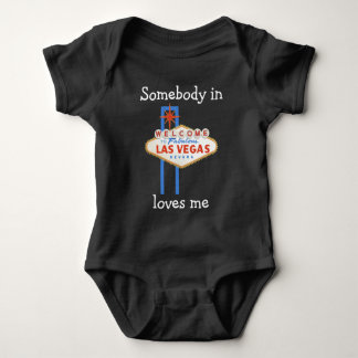 Somebody in Las Vegas Loves Me Baby Bodysuit