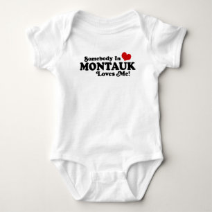 Somebody In Montauk Loves Me Baby Bodysuit
