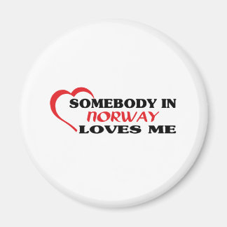 Somebody in Norway Loves Me Magnet