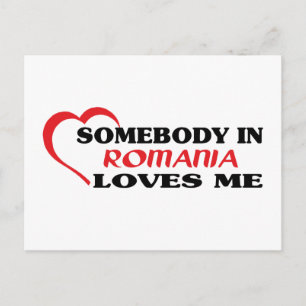 Somebody in Romania Loves Me Postcard
