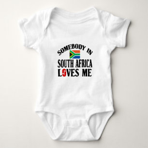 Somebody In South Africa Baby Bodysuit