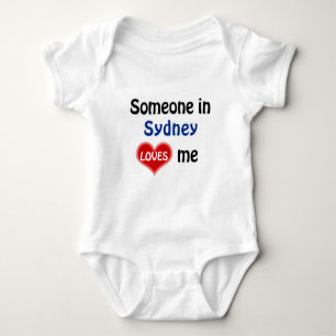 Somebody in Sydney loves me Baby Bodysuit