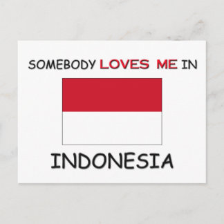 Somebody Loves Me In INDONESIA Postcard