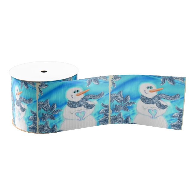 Somebody Loves You Emotional Snowman Grosgrain Ribbon (Spool)