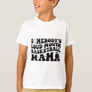Somebody’s Loud Mouth Sketll Mama Retro Wavy Groov T-Shirt