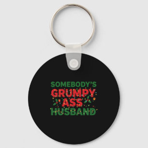 Somebody's Mpy Husband Christmas Shirt _ Funny Xma Key Ring
