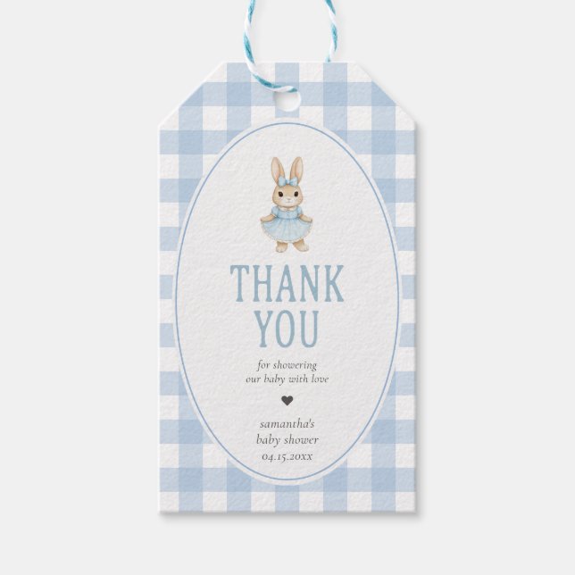 Somebunny Baby Shower Gift Tags (Front)