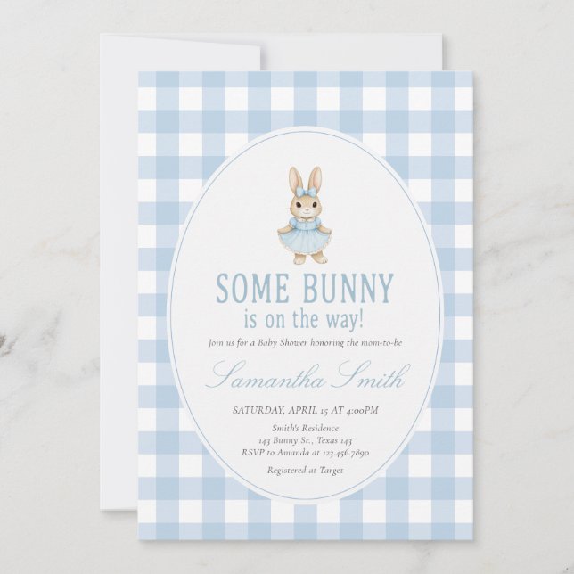 Somebunny Baby Shower Invitation (Front)