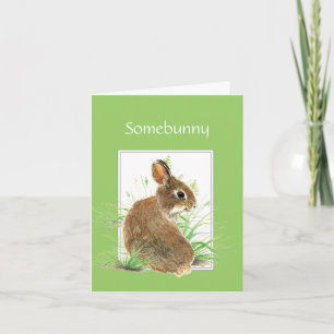 Somebunny Get Well Wishes, Cute Rabbit, Bunny Card