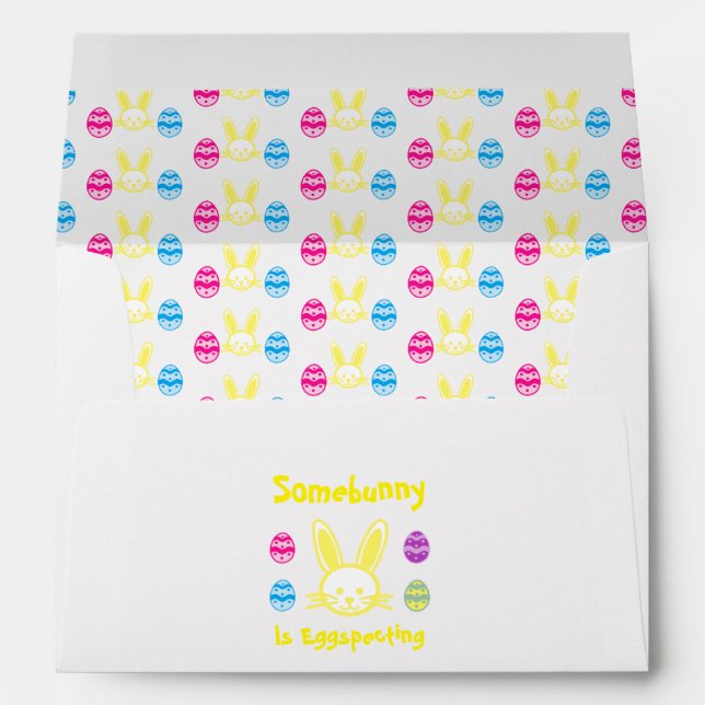 Somebunny Is Eggspecting Easter Envelope (Back (Bottom))