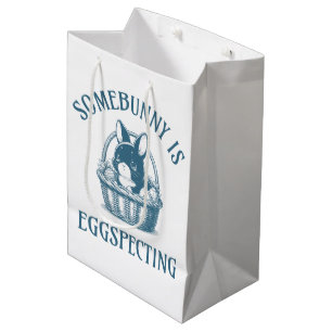 Somebunny Is Eggspecting Pregnancy Announcement  Medium Gift Bag