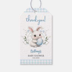 Somebunny is on the Way Boy Easter Baby Shower  Gift Tags