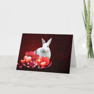 Somebunny loves you holiday card
